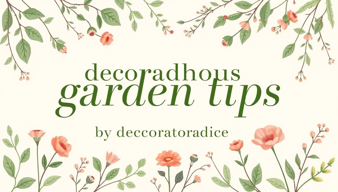decoradhouse garden tips by decoratoradvice